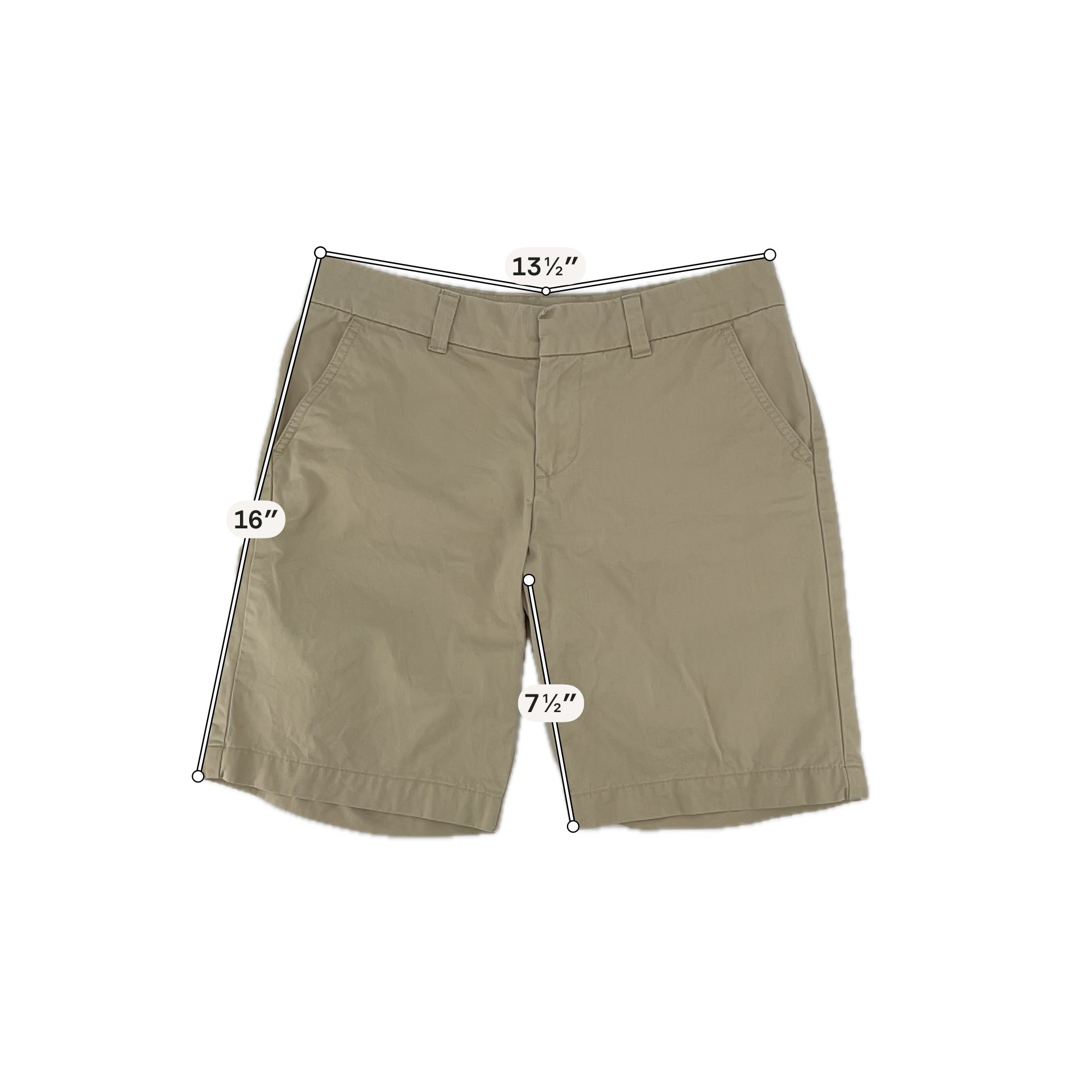 Tommy Hilfiger Khaki Shorts Classic Khaki Chino Bermuda Shorts Size 2 - Size 2