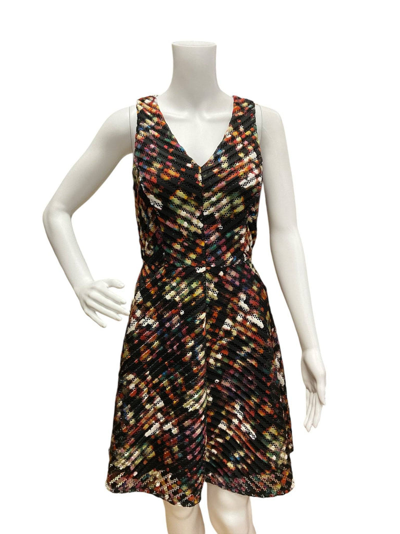 Mossimo Black/Multi Print Ladies Pre-Owned Dress - Size Small - Margaret’s Fine Consignment