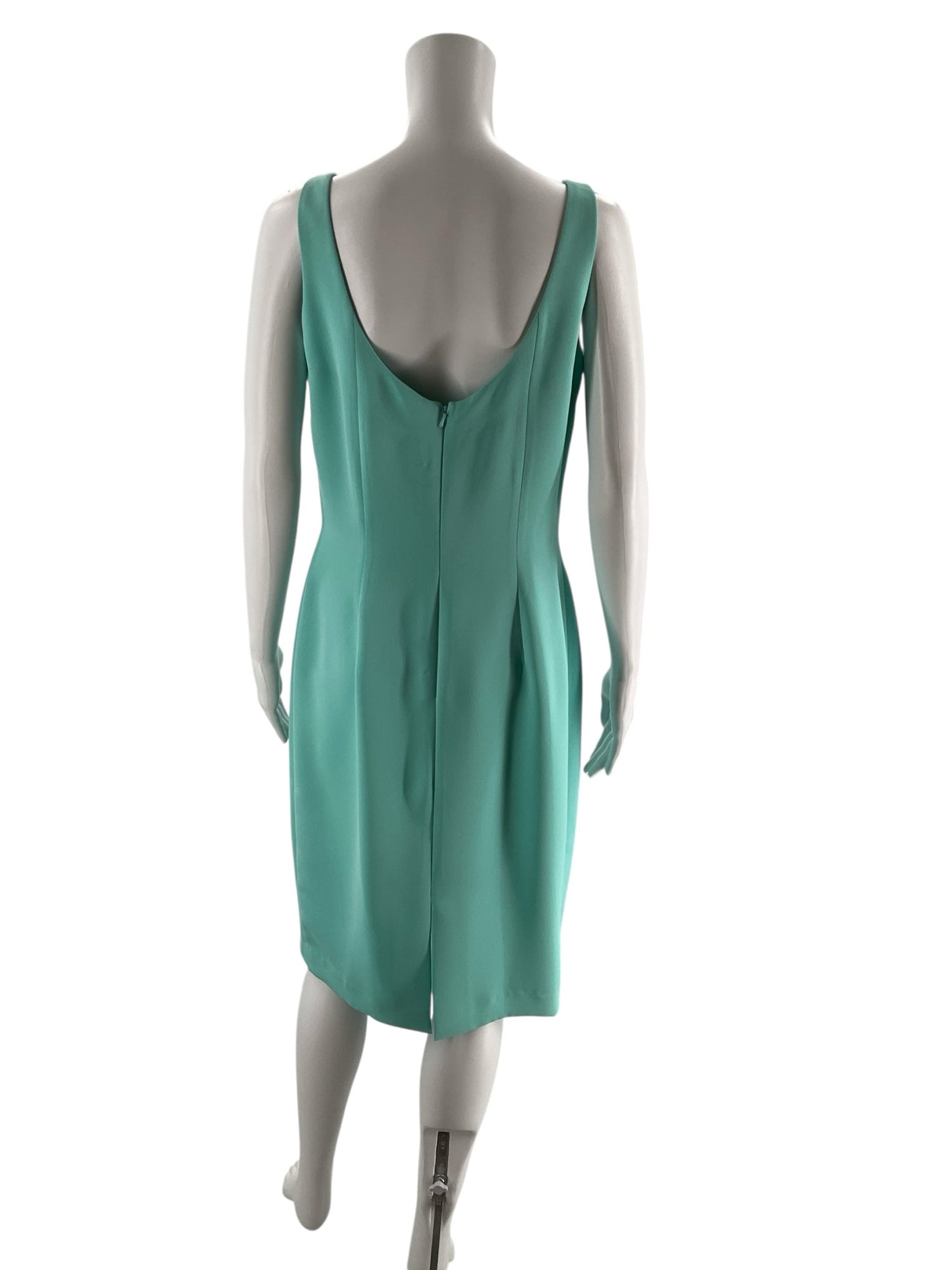 Marie St. Claire Aqua Pre-Owned Ladies Dress - Size 10 - Margaret’s Fine Consignment
