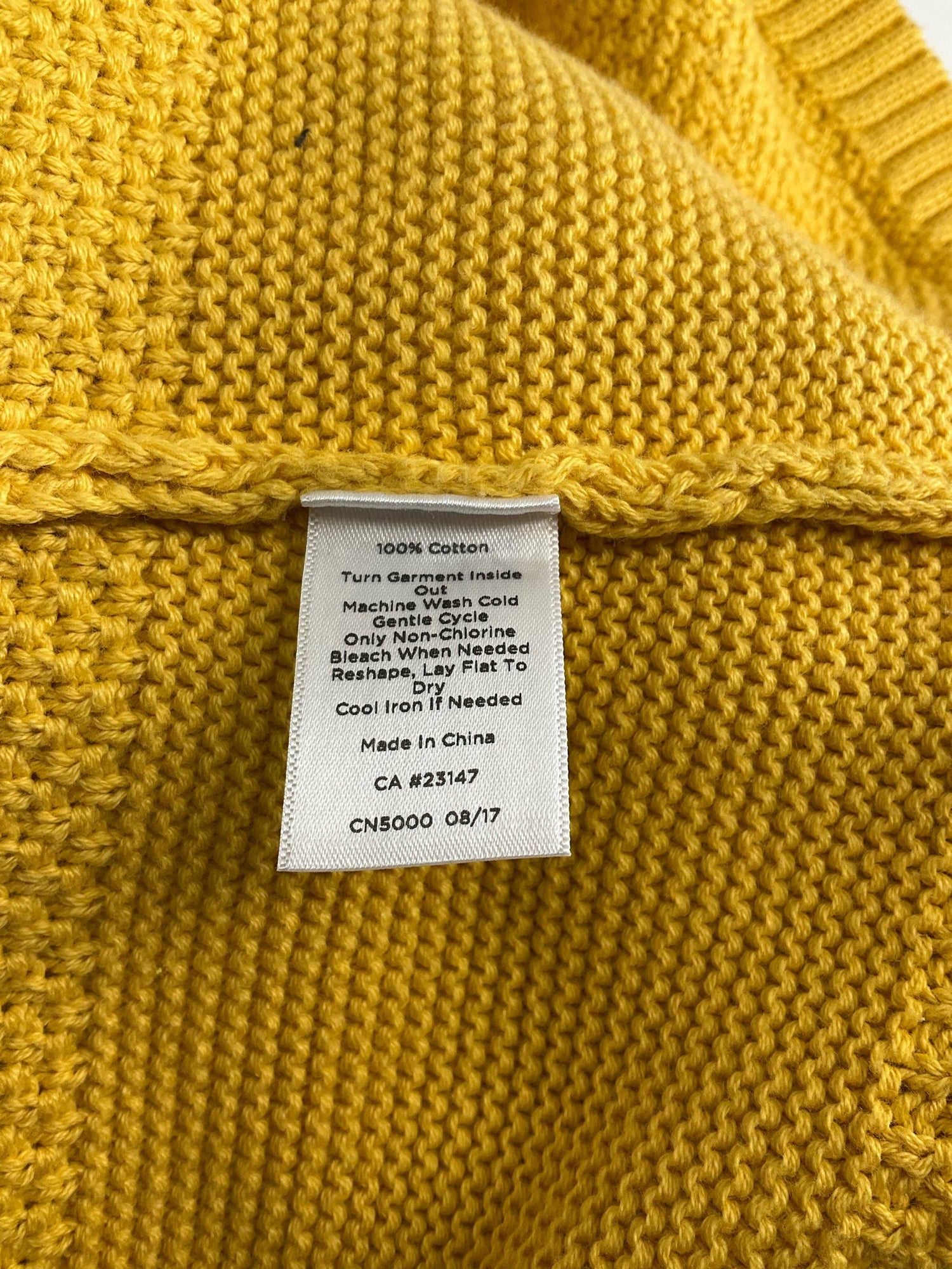 Talbots - Mustard Solid Pre-Owned Ladies Casual Top - Size M