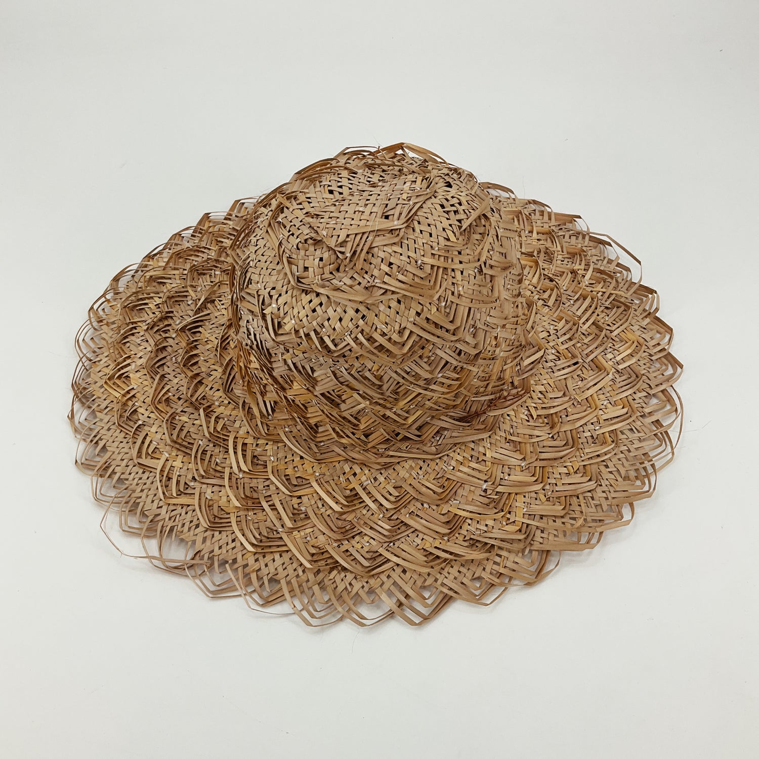 Boho Wide Brim Woven Straw Sun Hat Unbranded Artisan Raffia Beach Hat