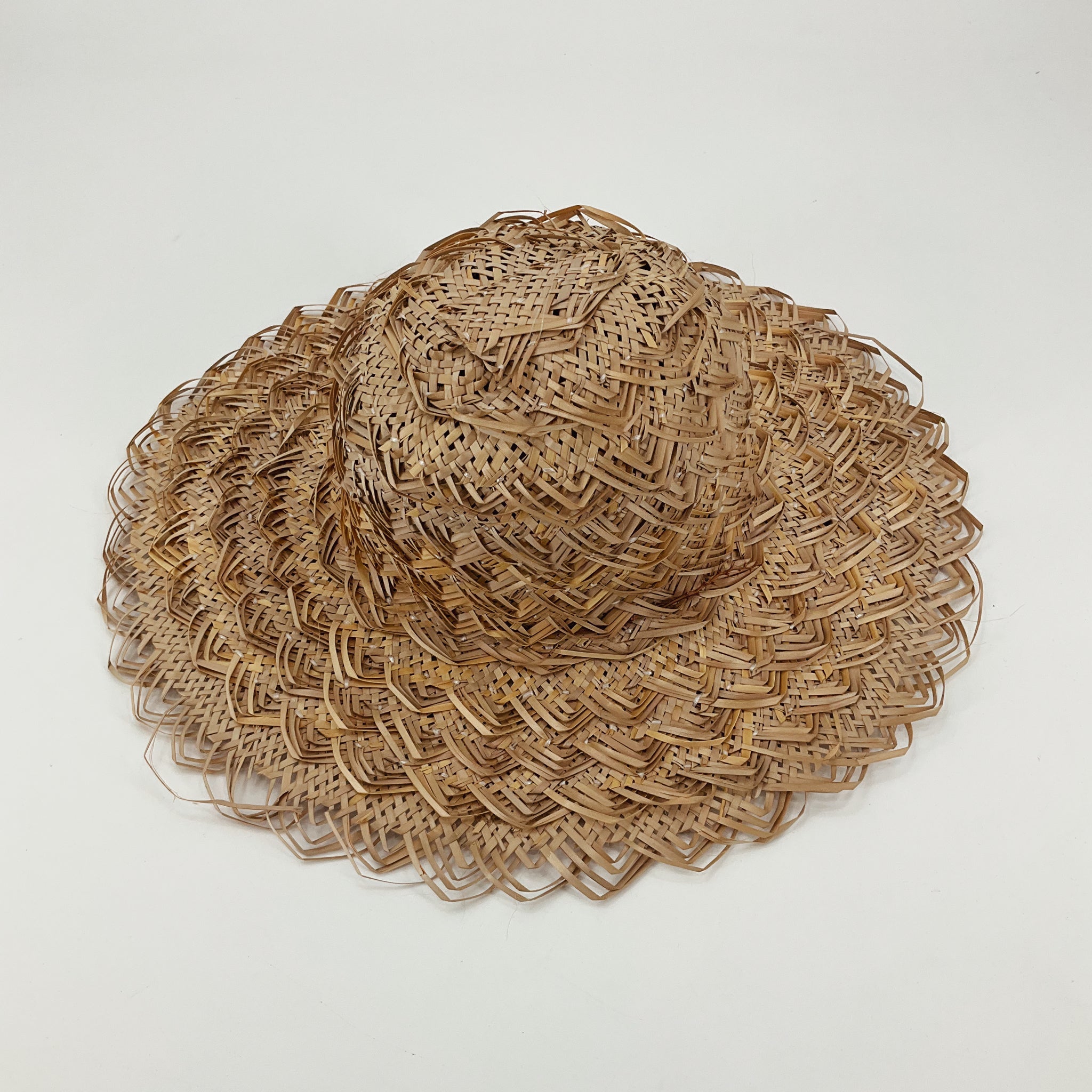 Boho Wide Brim Woven Straw Sun Hat Unbranded Artisan Raffia Beach Hat