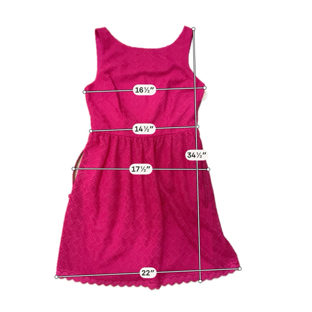 Trina Turk Alcie Pink Lace Netting Sheath Dress Size 10