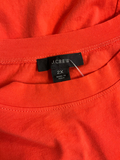 J. Crew Cotton Pocket T-Shirt Dress Orange Size 2X