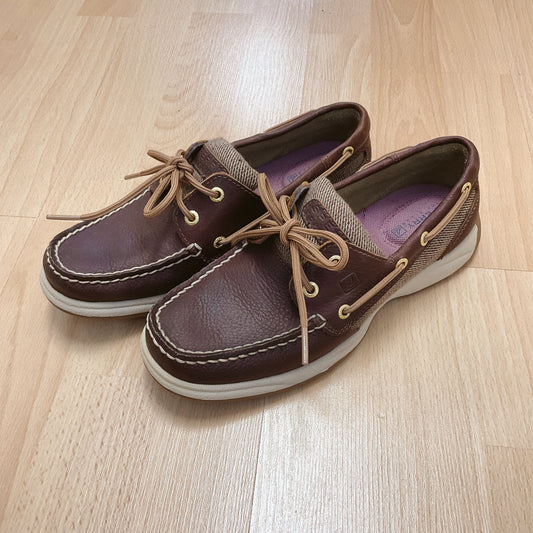 Sperry Brown Solid Shoes Size 6.5