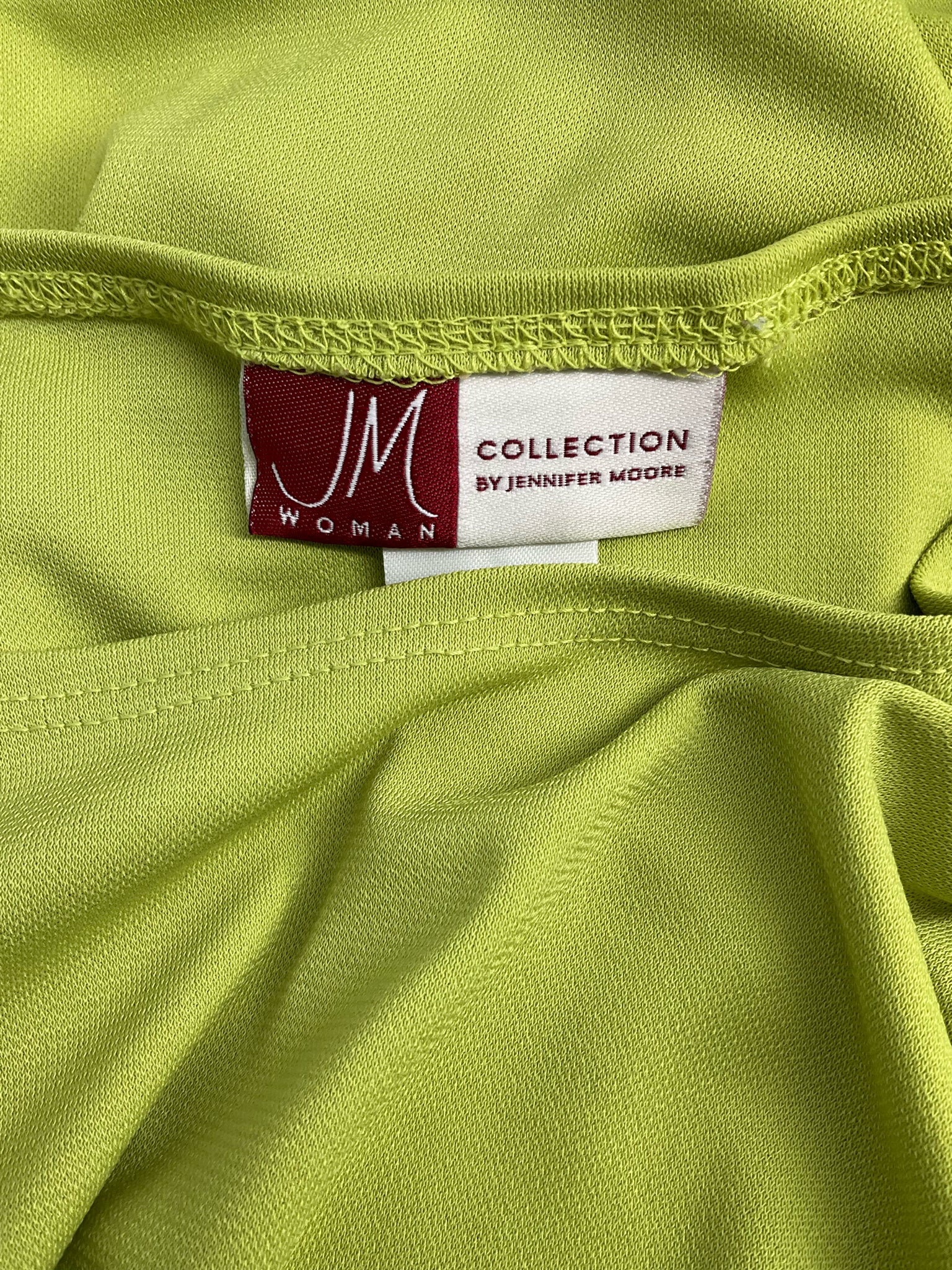JM Collection Lime Green Solid Pre-Owned Ladies Sleeveless Top - Size 1X
