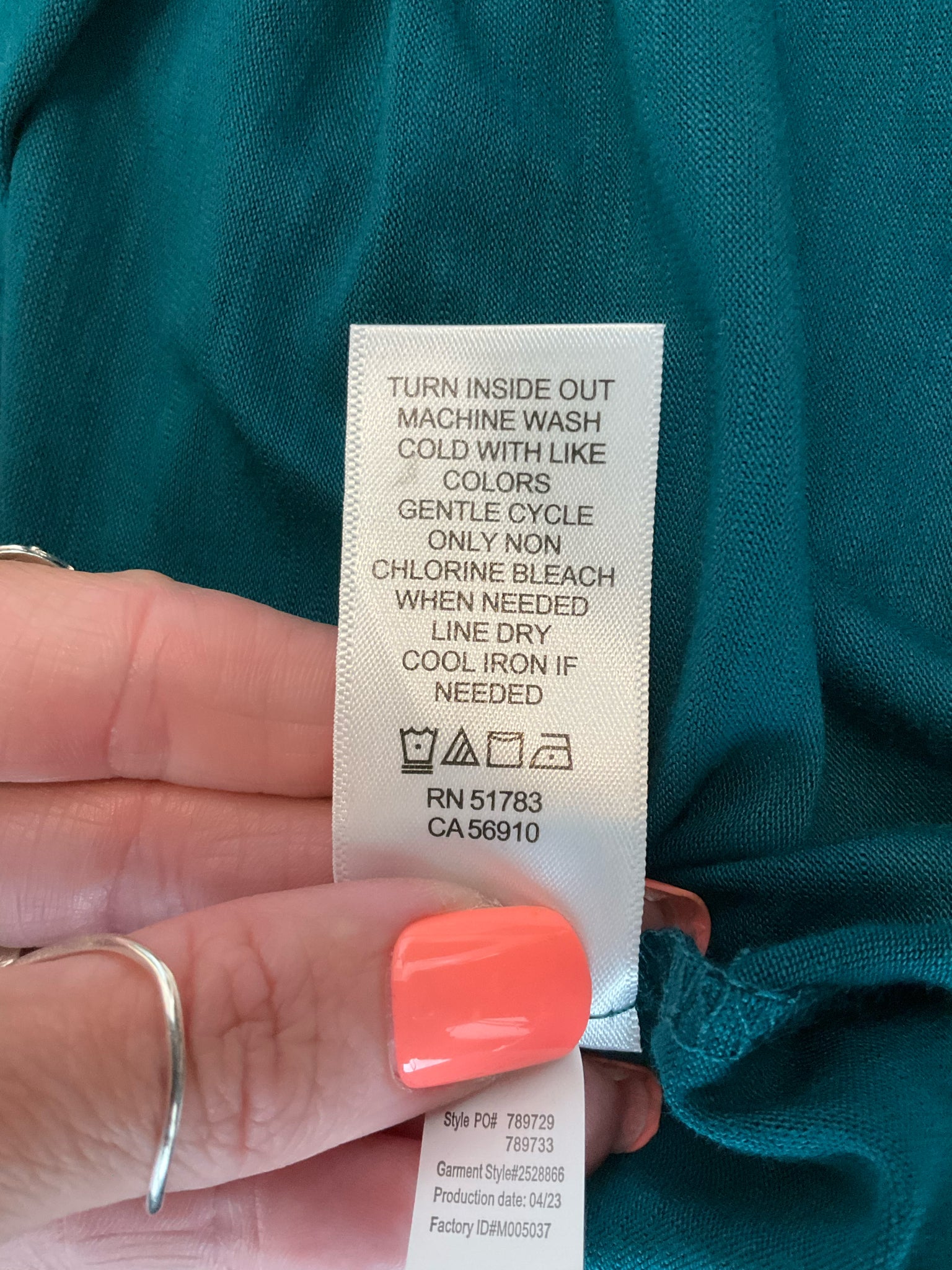 Maurices Knot Strap Racerback Swing Tank Top Teal XL NWT