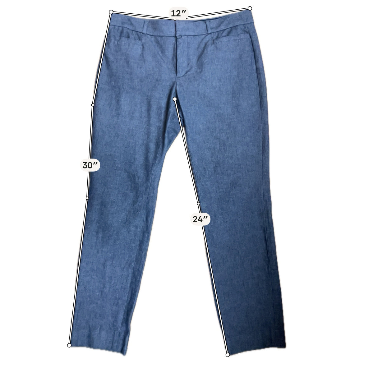 Banana Republic Sloan Fit Cropped Ankle Pants Dark Blue Size 4 - ONLINE ONLY