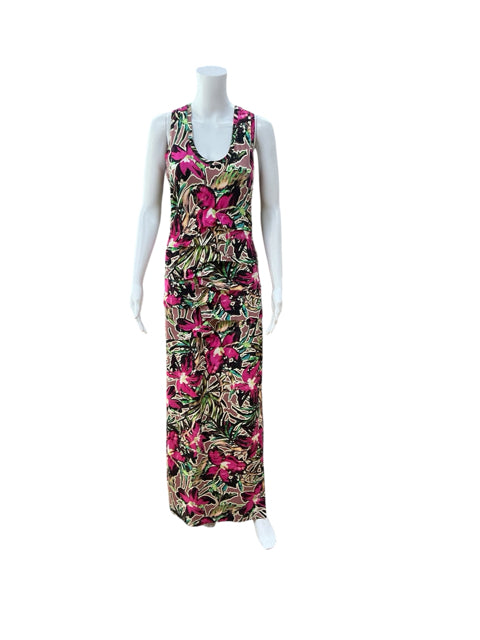 Årtelier Nicola Miller Floral Racerback Maxi Dress Size Large - ONLINE ONLY