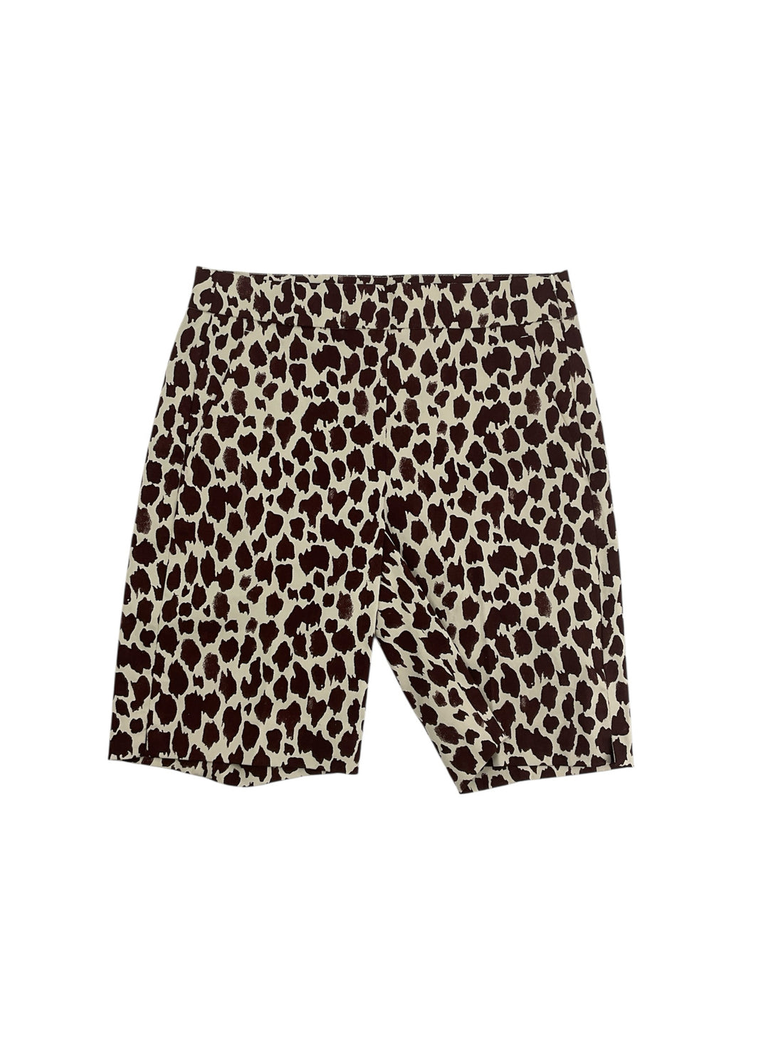 J. Crew Leopard Print Stretch Chino Bermuda Shorts Size 4 NWT