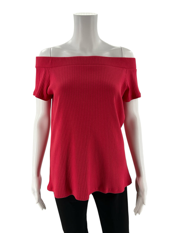 Loft Coral Ribbed Pre-Owned Ladies New With Tags Top - Size XL