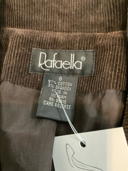 Rafaella Brown Stretch Corduroy Blazer Jacket Women&