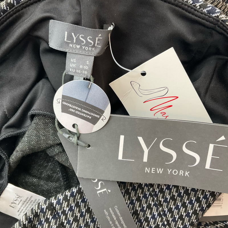 Lyssé Black & White Houndstooth Pull-On Pants – Size Small, New With Tags - Margaret’s Fine Consignment