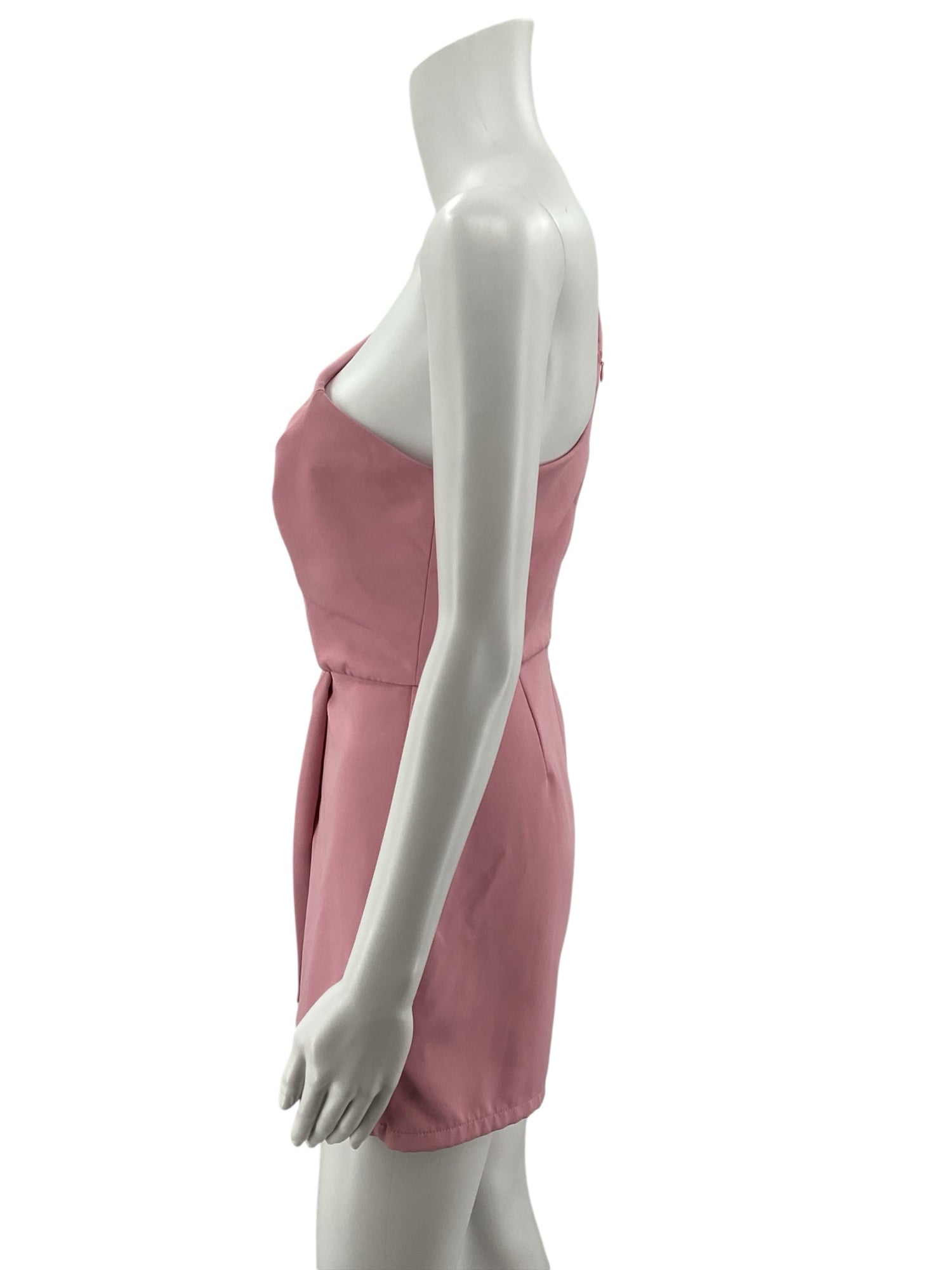 Idem Ditto One-Shoulder Asymmetrical Skort Romper Mauve Size Medium
