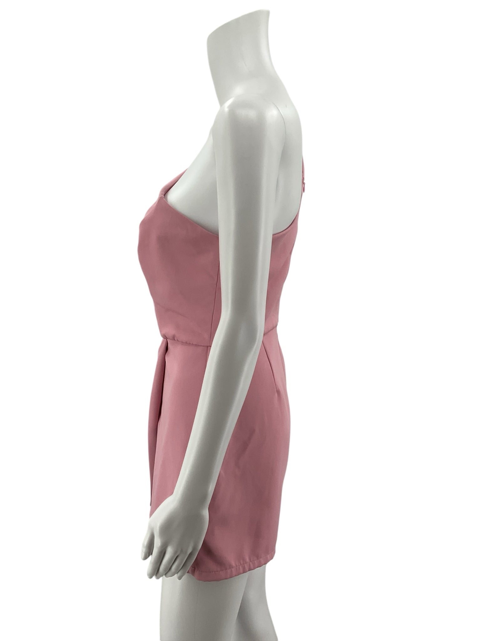 Idem Ditto One-Shoulder Asymmetrical Skort Romper Mauve Size Medium