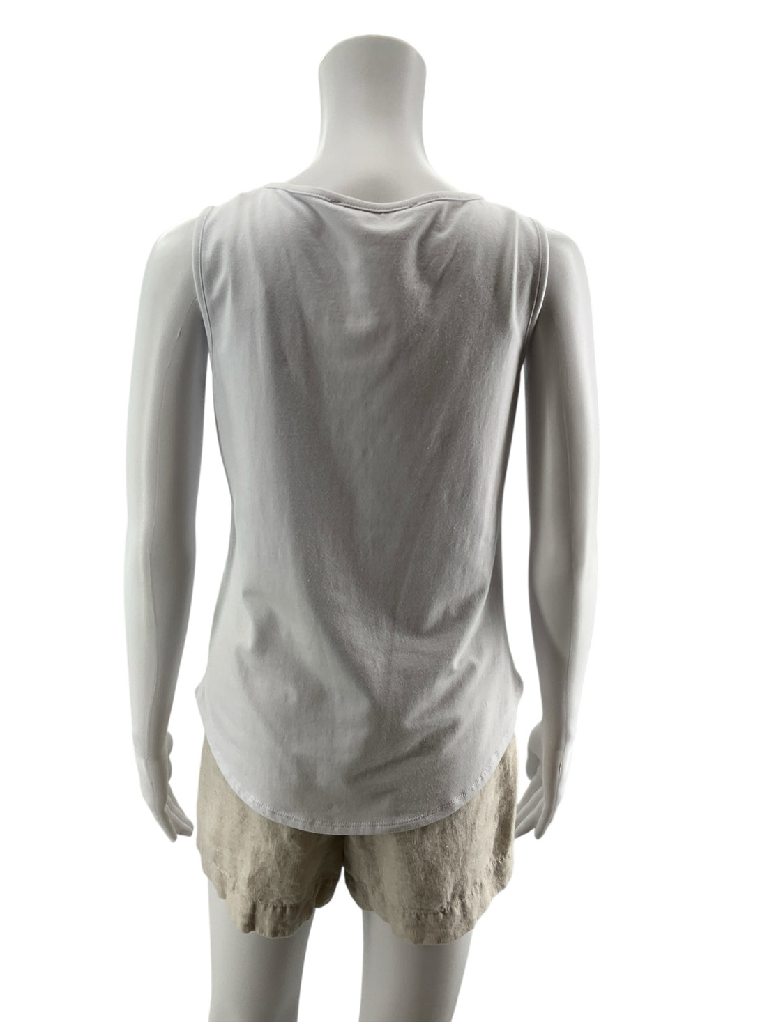 Peter Nygard Petites White Floral Lace Overlay Lined Tank Top | Size PS