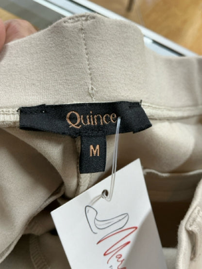 Quince Ultra-Stretch Ponte Straight Leg Pants Size Medium Clay