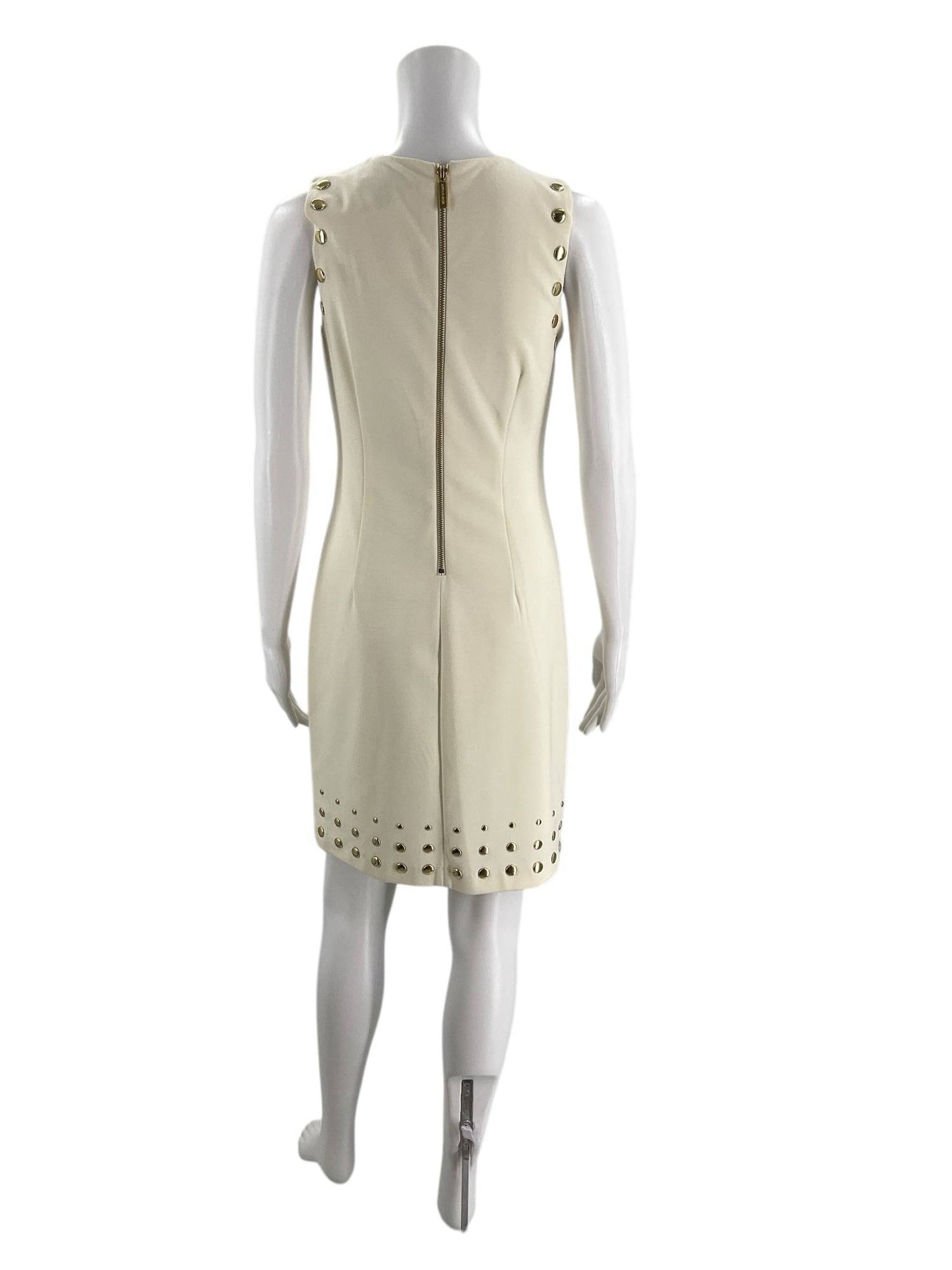 Michael Kors Cream Studded Ladies Pre-Owned Dress - Size XS - Margaret’s Fine Consignment