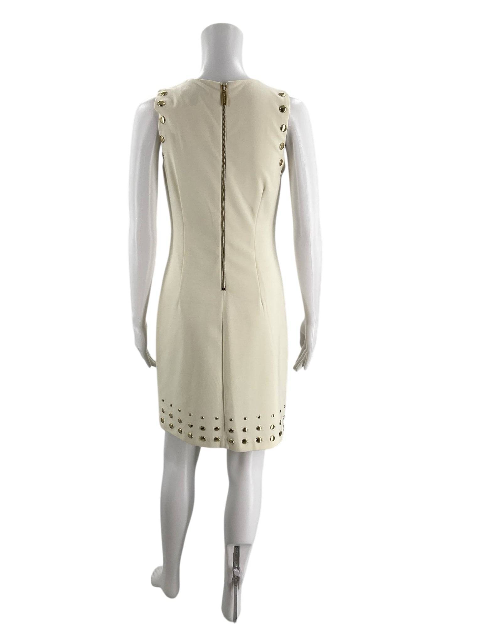 Michael Kors Cream Studded Ladies Pre-Owned Dress - Size XS - Margaret’s Fine Consignment