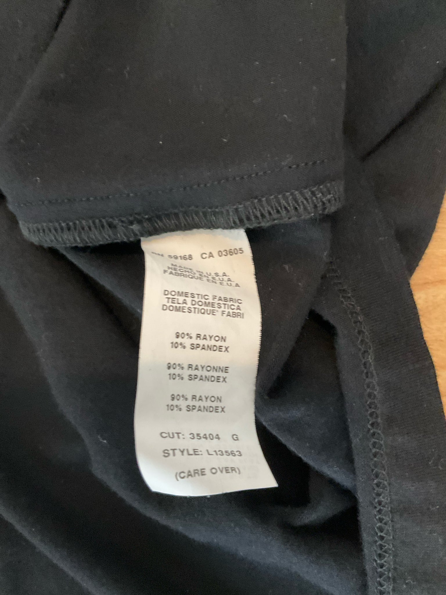 Karen Kane Ruched Bust Scoop Neck Tank Top Black XL Stretch USA Made