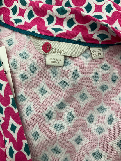 Boden Pink/Green Print Pre-Owned Ladies Dress - Size 6