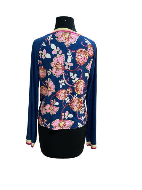 Johnny Was Active Floral Long Sleeve Pullover Top Size Small - ONLINE ONLY