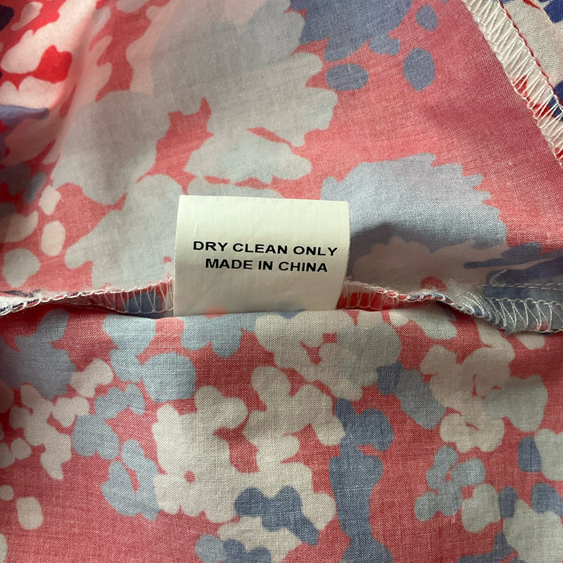 CK Bradley Coral/Blue Floral Pre-Owned Ladies Top - Size Small - Margaret’s Fine Consignment