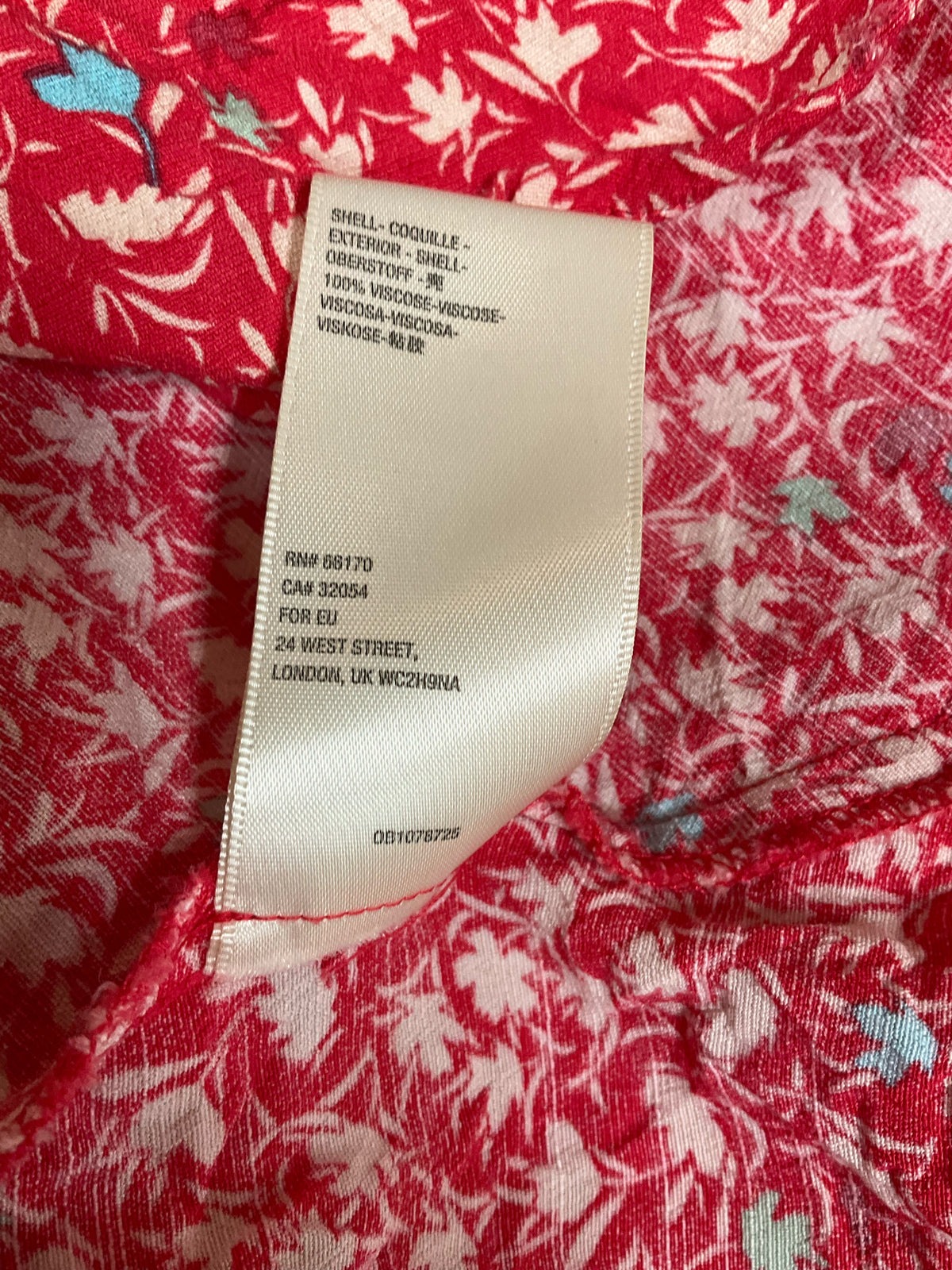 Free People Pink &amp; Tan Floral Boho V-Neck Mini Dress | Size Large - ONLINE ONLY