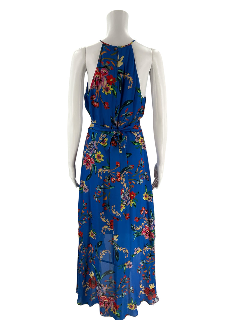Parker blue/red Floral Pre-Owned Ladies Dress - Size 4 - Margaret’s Fine Consignment
