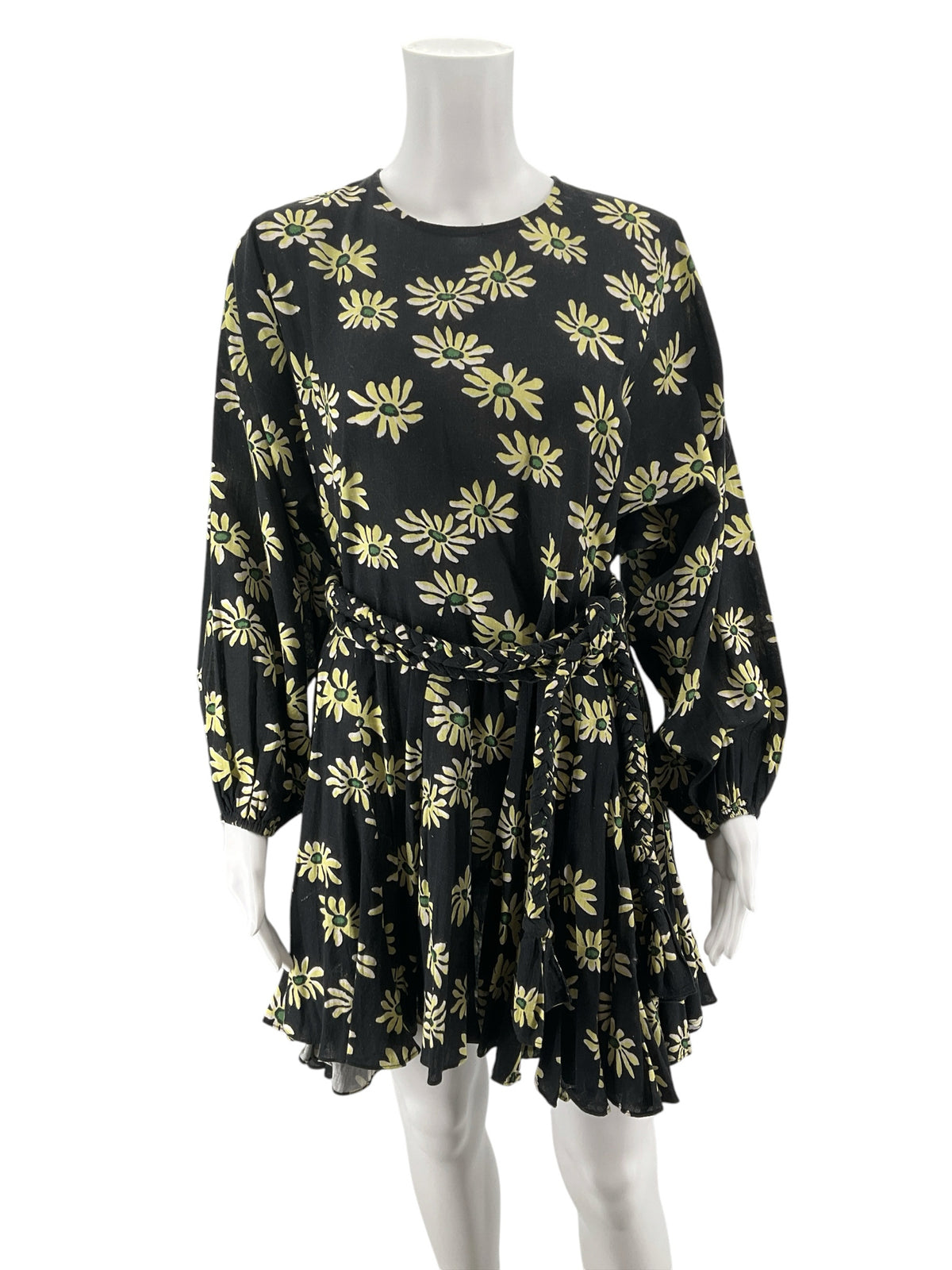 Rhode Fiona Floral Mini Dress Black Daisy Field XS