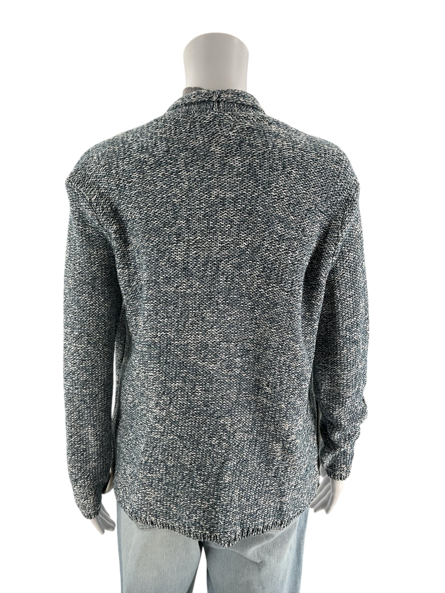 Pure Jill Blue/White Solid Pre-Owned Ladies Shrug - Size XS - Margaret’s Fine Consignment