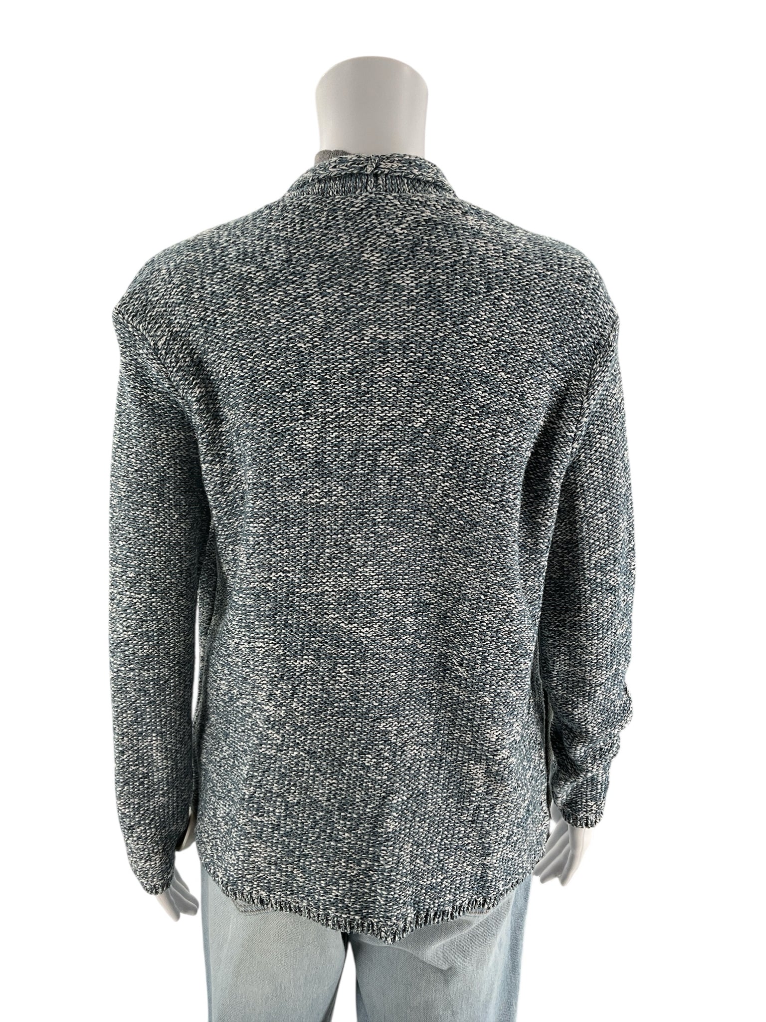 Pure Jill Blue/White Solid Pre-Owned Ladies Shrug - Size XS - Margaret’s Fine Consignment