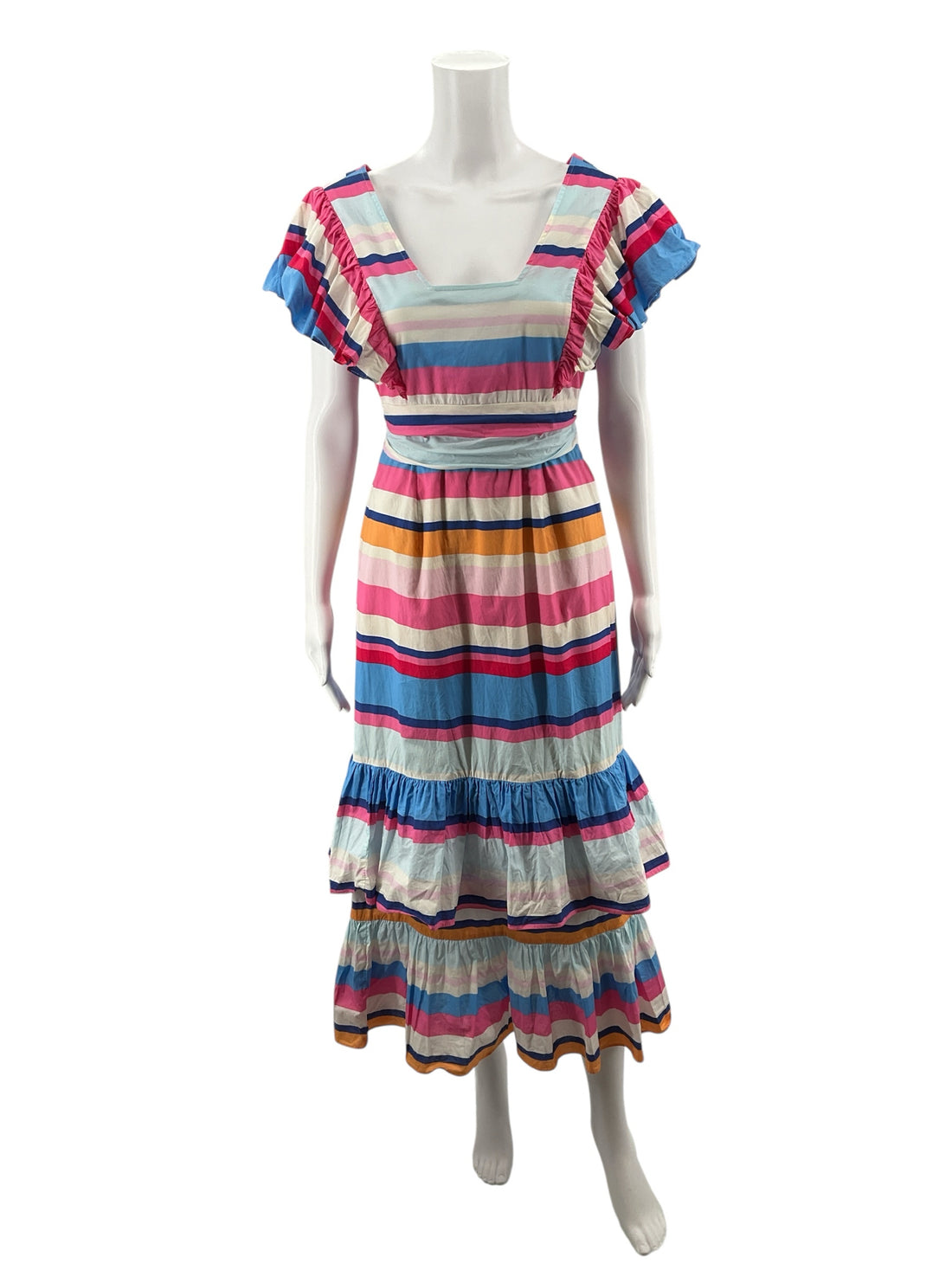 Plenty Multi Color Stripe Pre-Owned Ladies Dress - Size Small
