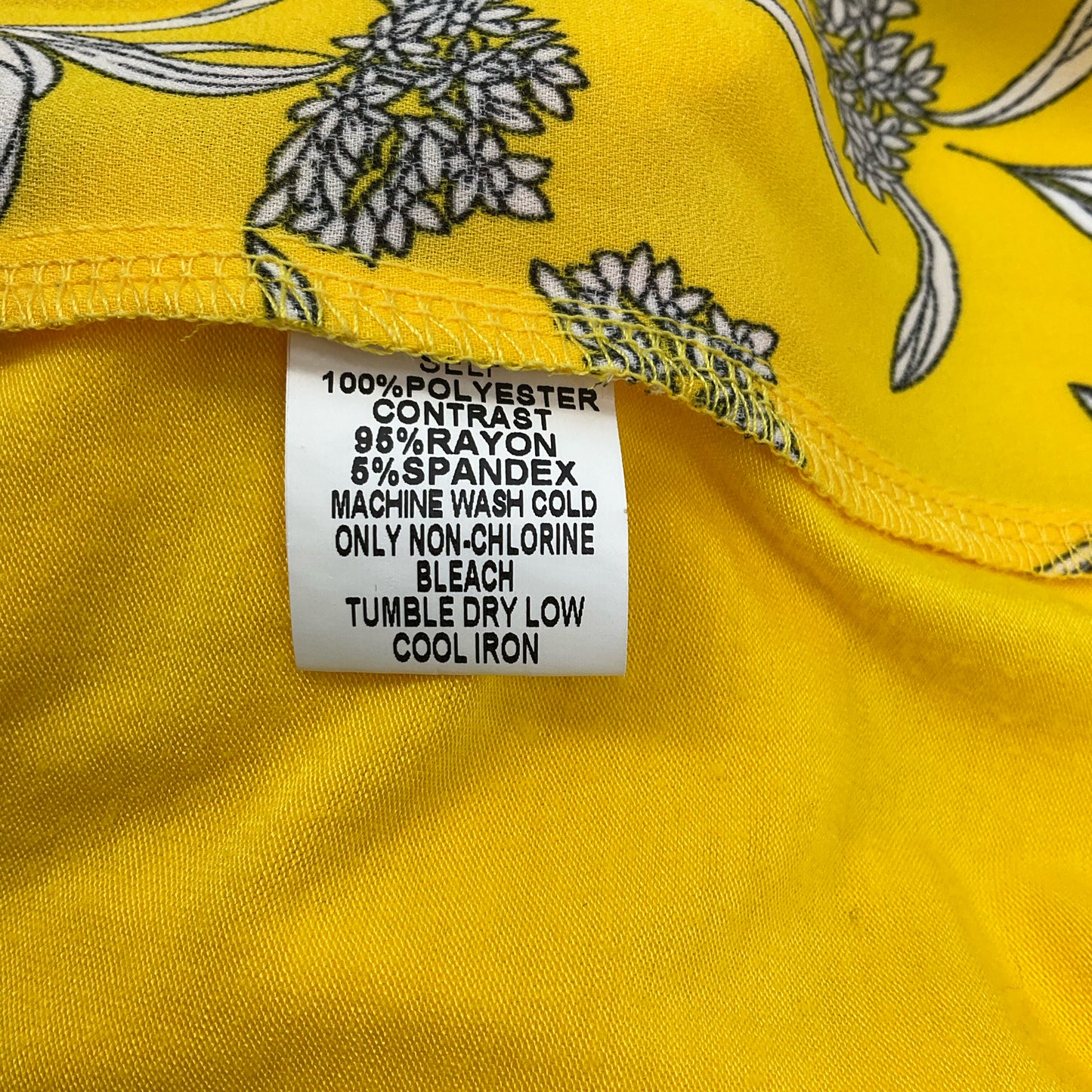 Papermoon Yellow/White Floral Top Size Small - information