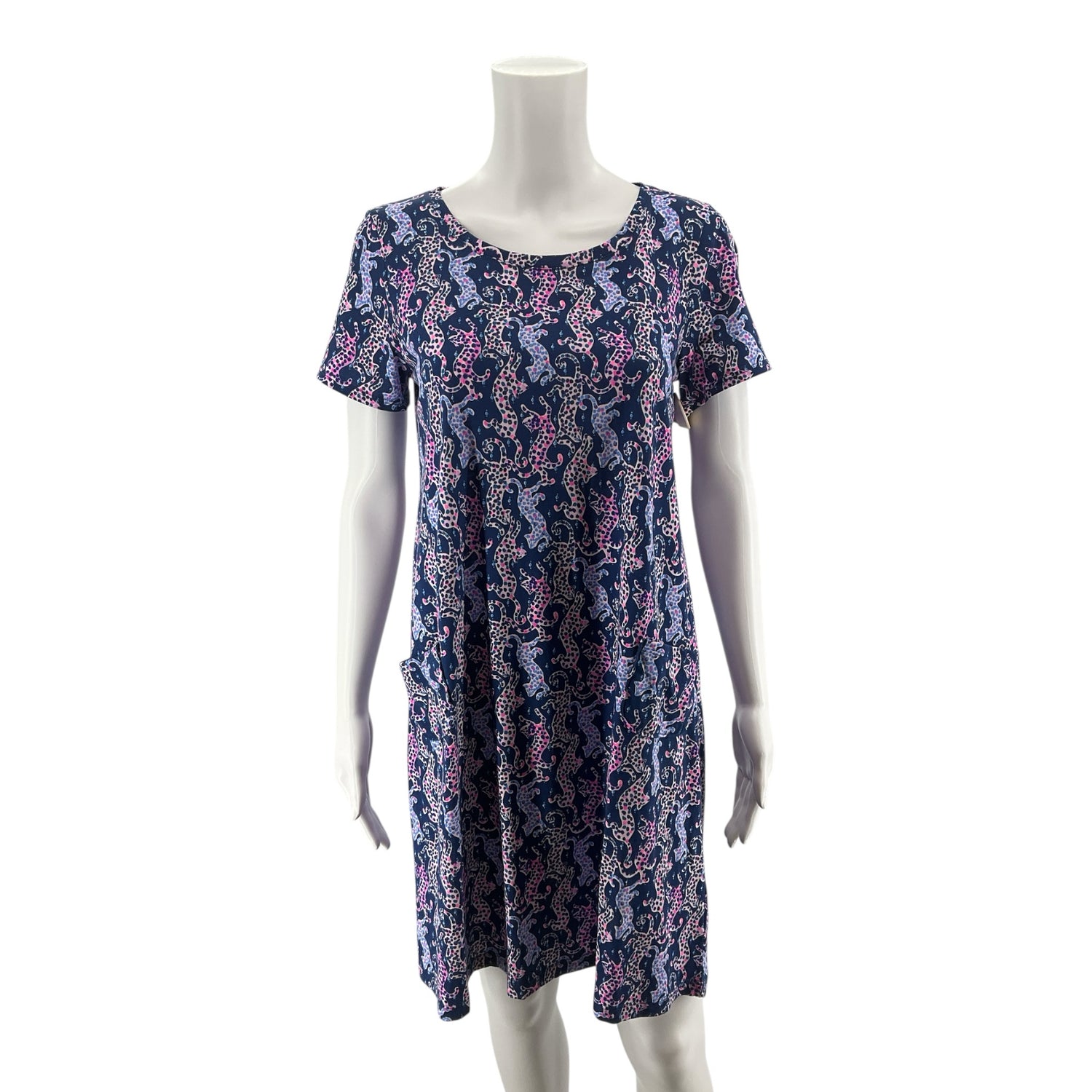 Lilly Pulitzer Kaelan T-Shirt Dress Seeing Spots Print Size Small