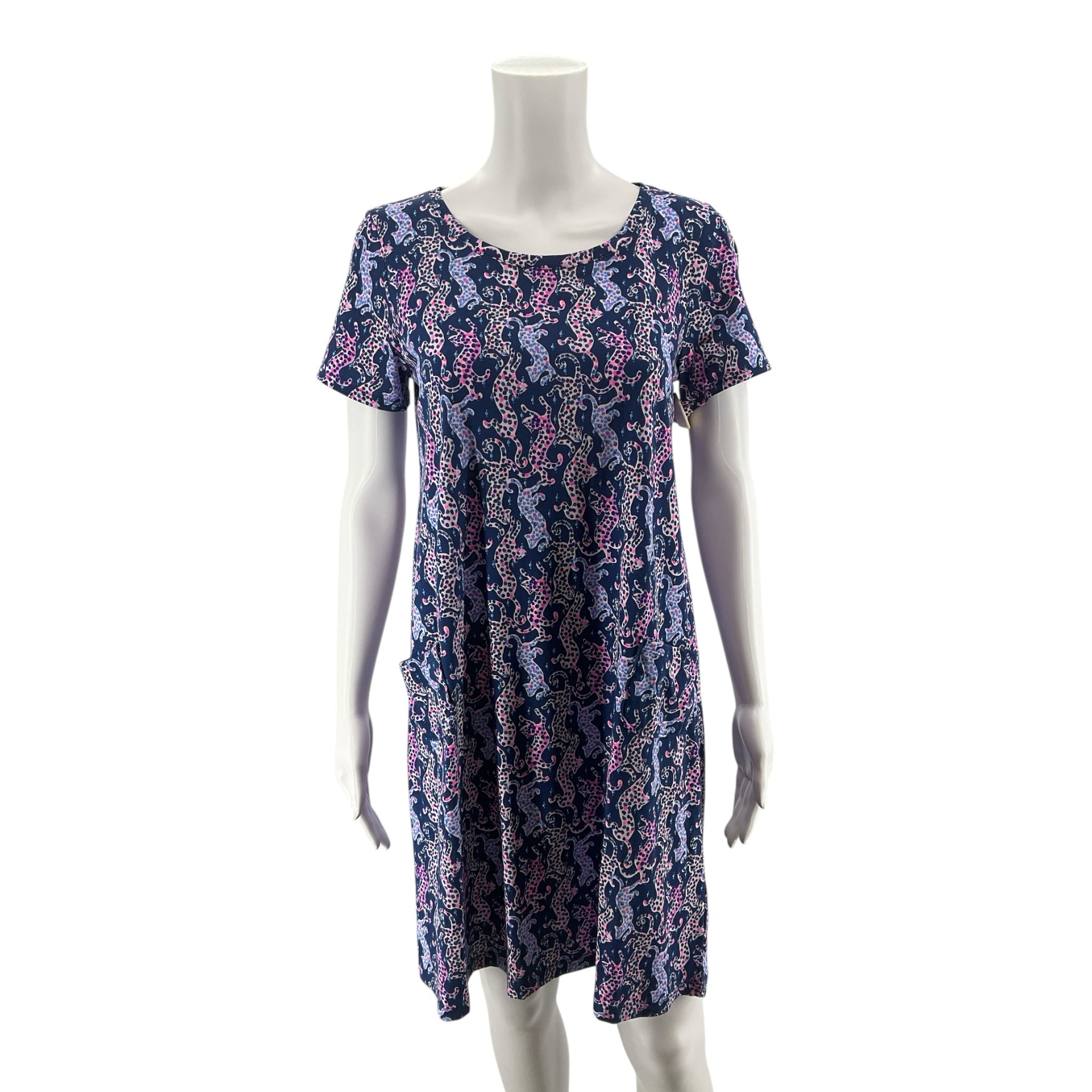 Lilly Pulitzer Kaelan T-Shirt Dress Seeing Spots Print Size Small