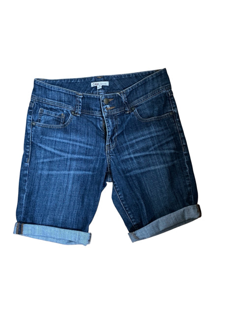 Cabi Destructed Cutoff Denim Jean Shorts Size 6