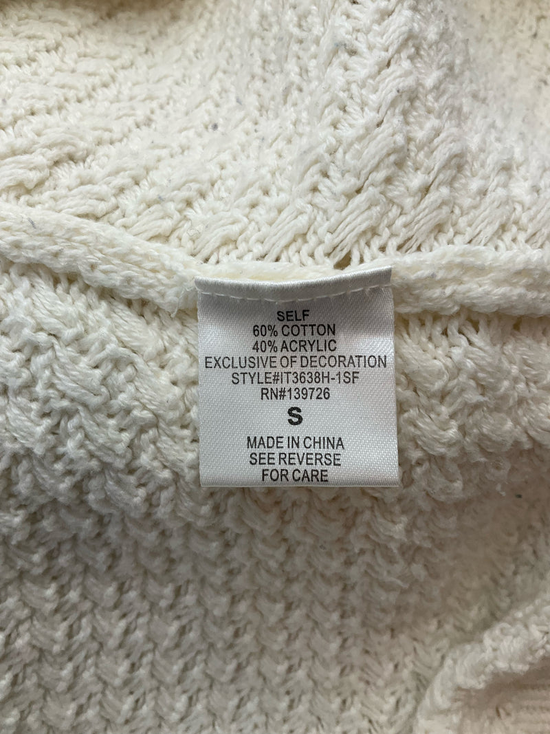 August Mist Cream Pre-Owned Ladies Casual Top - Size Small