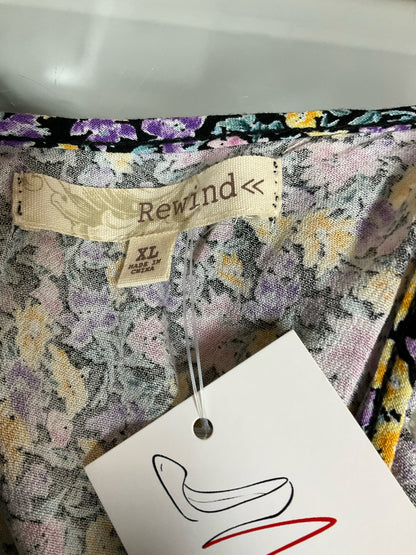 Rewind Floral Cold Shoulder Maxi Dress XL - ONLINE ONLY