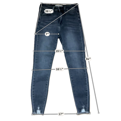 KanCan Gray Mid Rise Skinny Jeans Womens Size 3 / 25