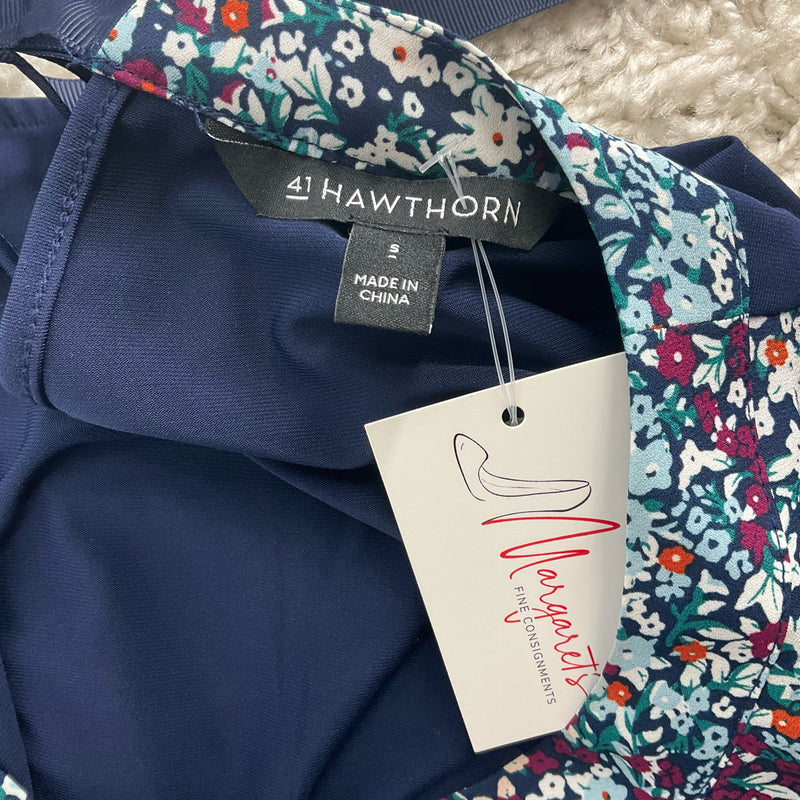 41 Hawthorn Navy/Multi Floral Pre-Owned Ladies Top - Size Small - Margaret’s Fine Consignment