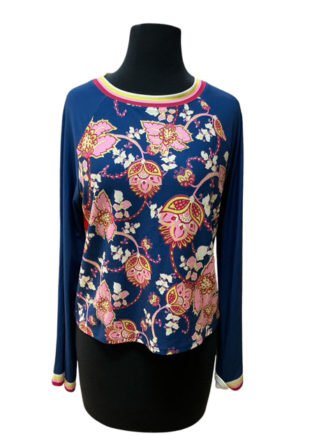 Johnny Was Active Floral Long Sleeve Pullover Top Size Small - ONLINE ONLY