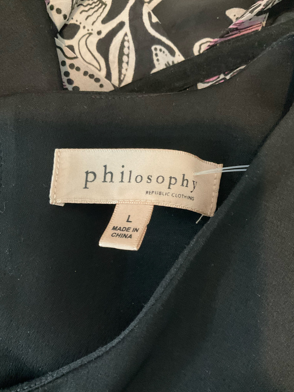 Philosophy Republic Clothing Black High-Low Keyhole Blouse Top Size Large - ONLINE ONLY
