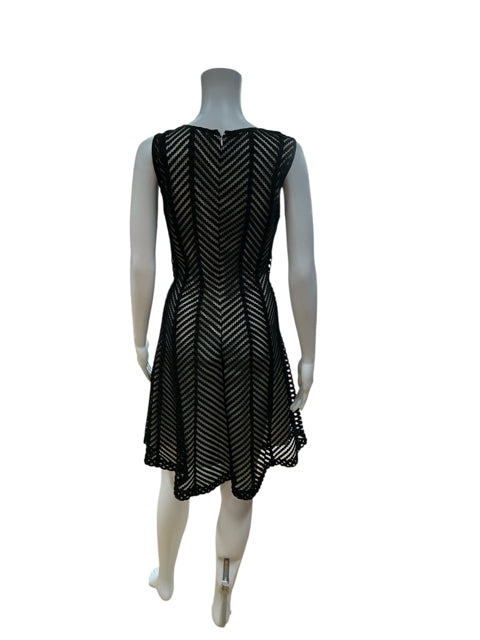 Calvin Klein Black/White Pre-Owned Ladies Dress - Size 10