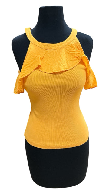Maeve by Anthropologie Ruffle Cold Shoulder Top Size XS - ONLINE ONLY