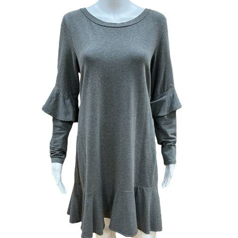 Kaari Blue/Gray Heathered Pre-Owned Ladies Dress - Size Medium - Margaret’s Fine Consignment