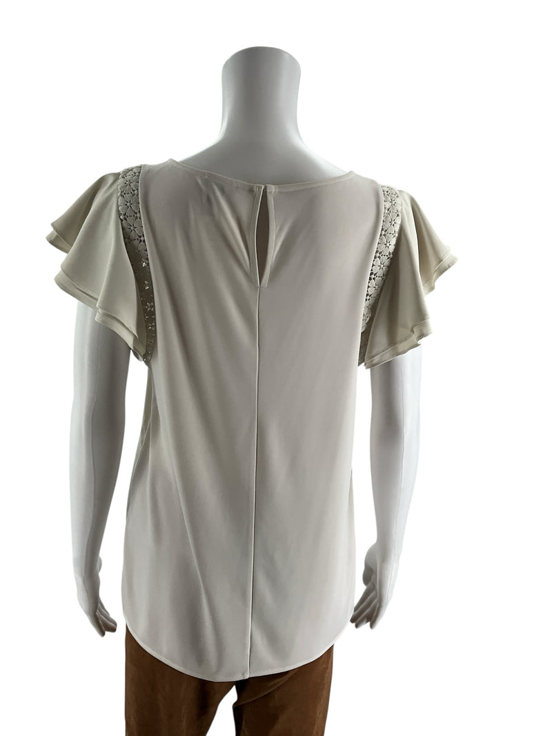 Ann Taylor Gray Pre-Owned Ladies Top - Size Medium