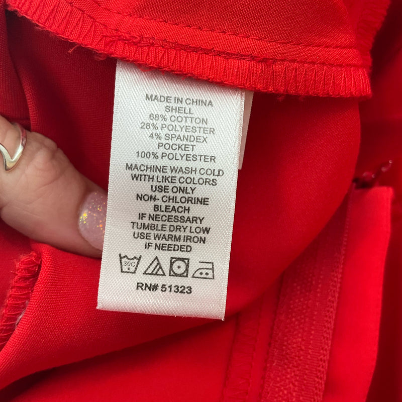 CeCe Red Solid Pre-Owned Ladies Pants - Size 8 - Margaret’s Fine Consignment