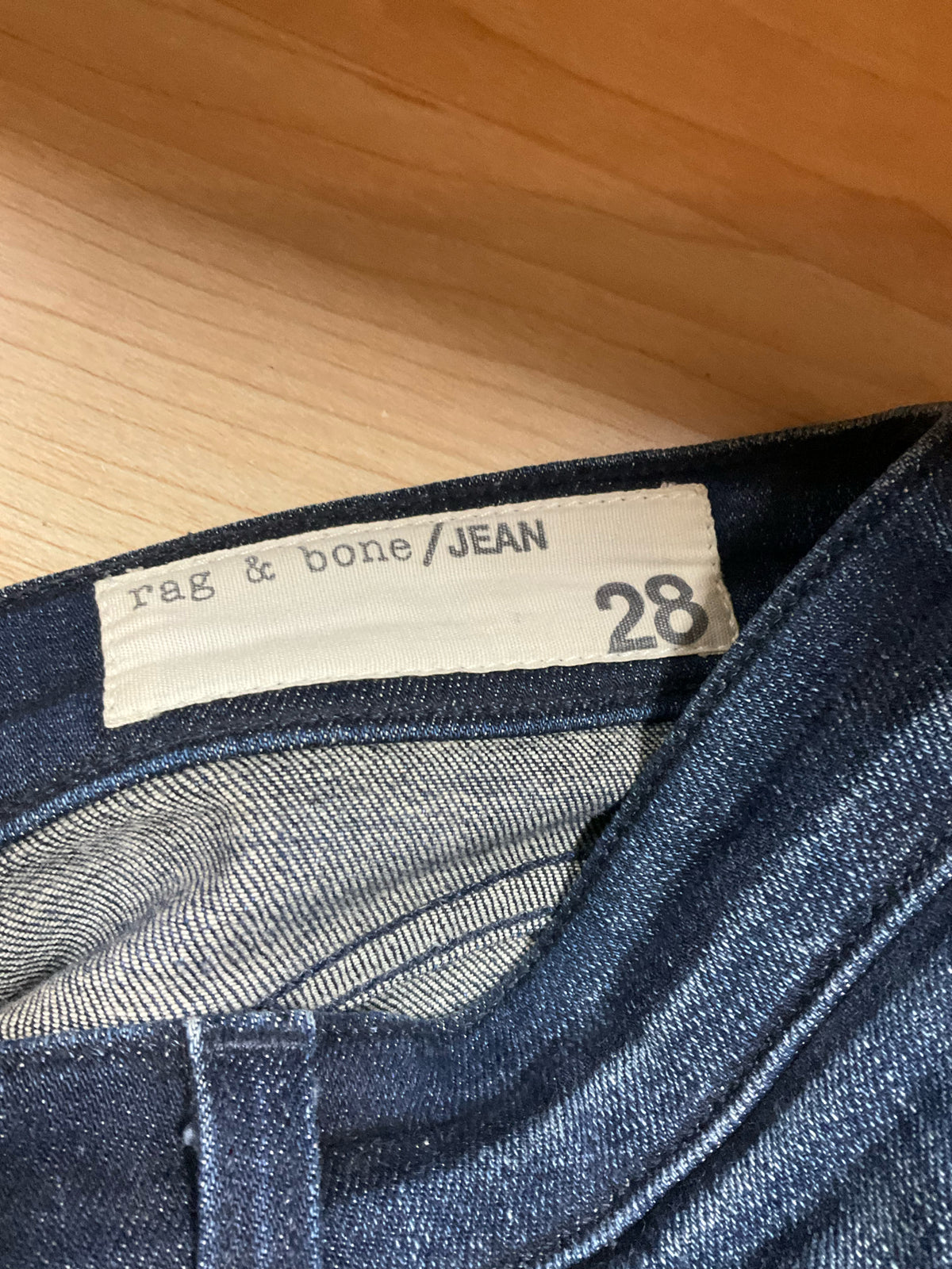 Rag &amp; Bone / Jean High Rise Skinny Ankle Raw Hem Jeans Dark Wash Size 28 - ONLINE ONLY