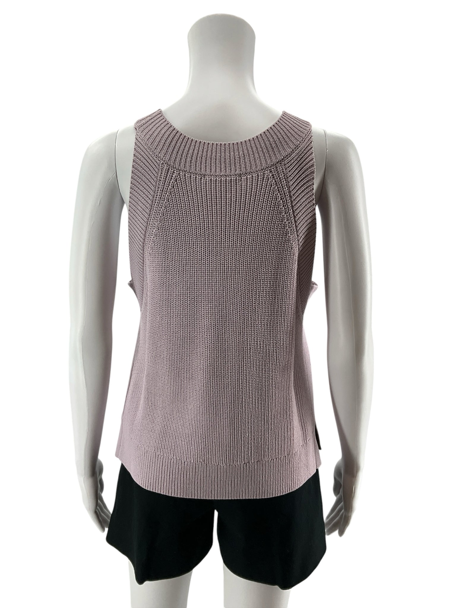 Gianni Bini Ribbed Knit Sleeveless Tank Top Lavender Size L NWT